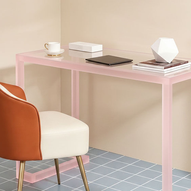 Bureau en verre trempé moderne Modern Design, 29.92" H x 70.86" W x 23.62" D