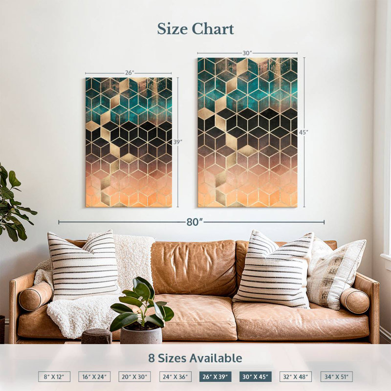 Avery Ombre Dream Cubes, 39" H x 26" W