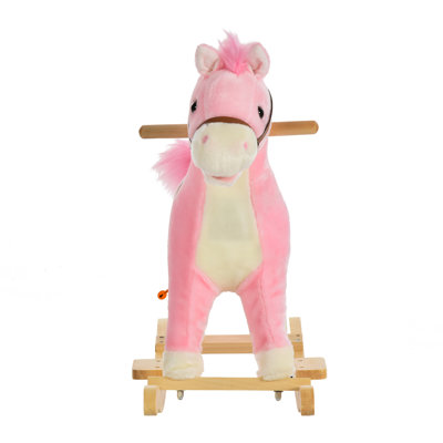Colusa Kids Plush Rocking Horse w/Sound Ride On Toy Gift 3-6 Years
