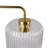 Haven Clear Glass Table Lamp, Button Control