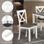 Ensemble de table de salle à manger 5 pièces avec 4 chaises, conception moderne en bois pour les petits espaces, parfait pour les repas et les rassemblements dans la cuisine ou la salle à manger