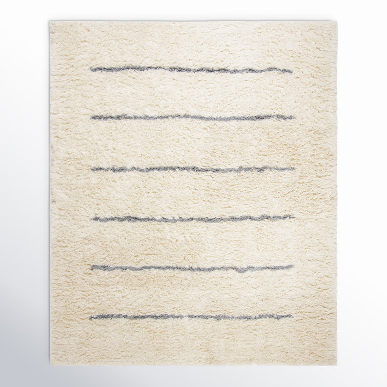 Mayer Handmade Wool Ivory/Gray Rug