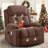 Power Lift Recliner Chair for Elderly, Electric Fabric Recliner with Heat & Massage Function, USB Charging Port, Side Pocket and Remote Control for Living Room-361299327