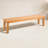66" W Solid Eucalyptus Wood Outdoor Backless Bench