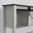 Zev Farmhouse Console Table with Sliding Barn Door and Adjustable Shelf-1421143287