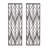 Grey Laser Cut Wood 2-Piece Panel Wall Decor Set