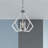 Buckeys 3 - Light Steel Dimmable Geometric Chandelier-1046231311
