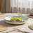 Round Stoneware Platter In Reactive Glaze