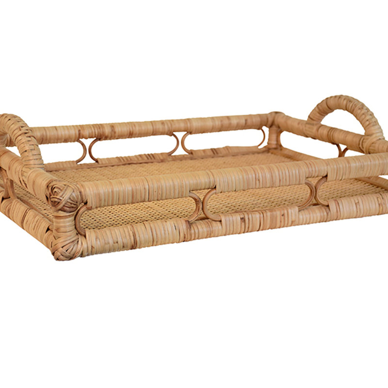 Tatum Rattan Decorative Tray