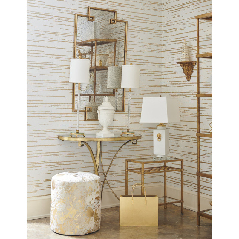 Magazine Rack, Antique Gold
