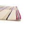 Tapis moderne multicolore rayé 5 x 8 touffeté à la main
