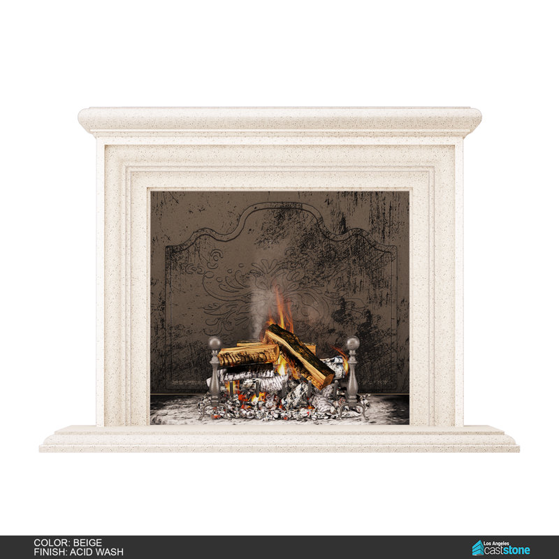 Sonoma Fireplace Surround, Acid Wash Beige