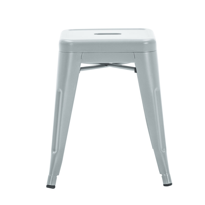 Chaise de patio empilable Yarbrough, Argent
