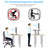 Adjustable Metal Base Standing Desk Converter