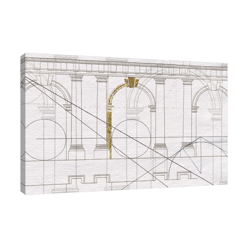 Doric Arcade par Wild Apple Portfolio - impression sur toile tendue, H 12 po x l 18 po x P 1,5 po