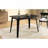 Black Wood Solid Legs Dining Table-1715758738