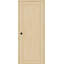 Porte intérieure standard préfinie en bois massif manufacturé 1 panneau Shaker-94384073-94384077-94591425