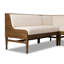 Priscilla Dining Banquette U Shape 101"-Crypton Wayfarer Snow