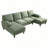 Trego 105'' Upholstered U-Shaped Symmetrical Sectional -128582913