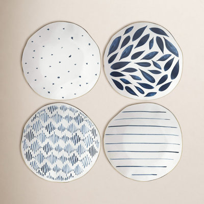 Blue Bay 4 Piece 8" Salad or Dessert Plate Set