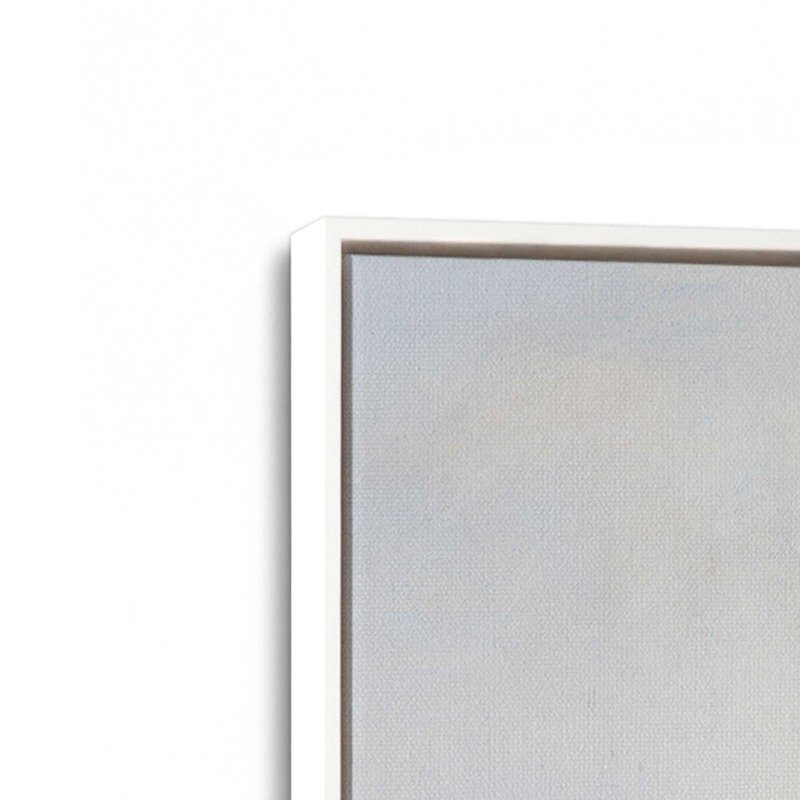 Ensemble de 2 toiles tendues Mute, Cadre flottant en chrome poli, H 19,5 po x l 27 po x P 1,75 po