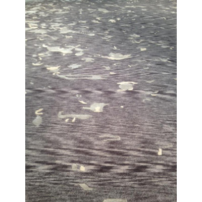 Modern Silk Abstract Area Rug in Gray