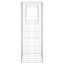 Aaizah 152.4cm H x 50cm W Silver Metal Basket Post Included-1889111005