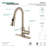 Kingston Brass Continental Single-Handle Pull-Down Kitchen Faucet-29272970