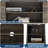 47" Industrial TV Stand for 50–55" TVs, Media Console with Slanted Metal Legs & Adjustable Open Shelves-2111287043