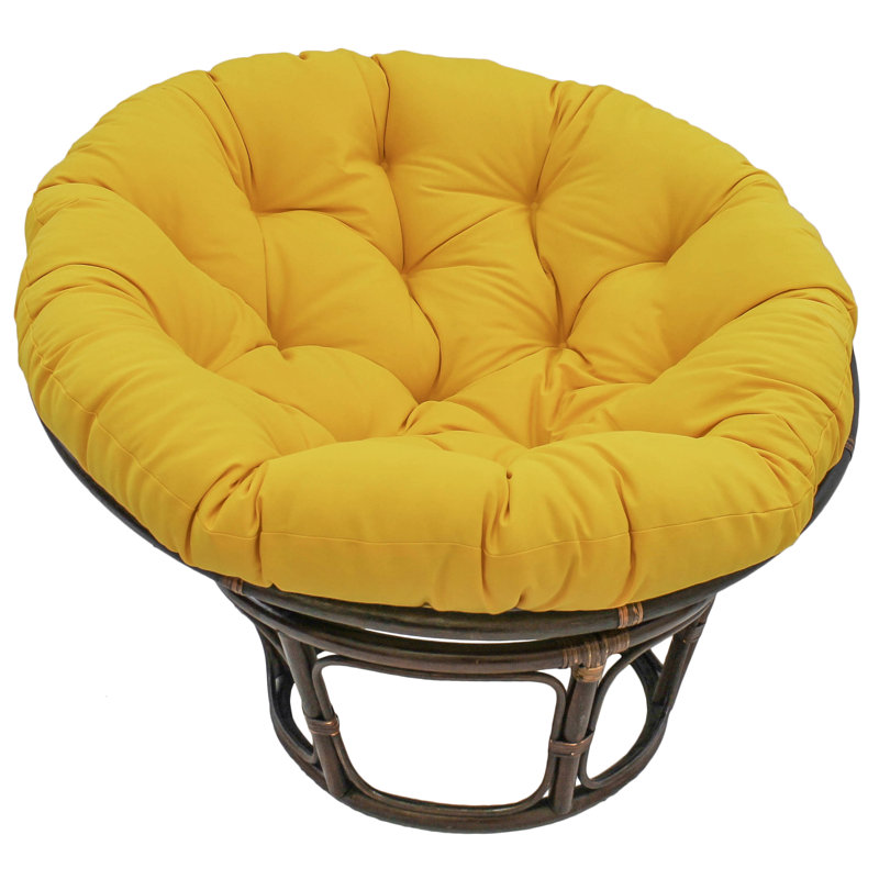 Outdoor Papasan Seat Cushion, 44" W x 44" D, Sunset