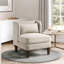 Fauteuil d'appoint moderne sans accoudoirs 27,5 po Elodie-172668060