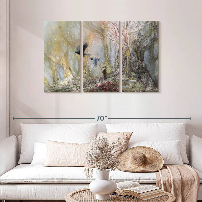 Kelan Raven God, 28" H x 45" W