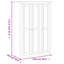 Rocco 3 Door Solid Wood Wardrobe-1410050578