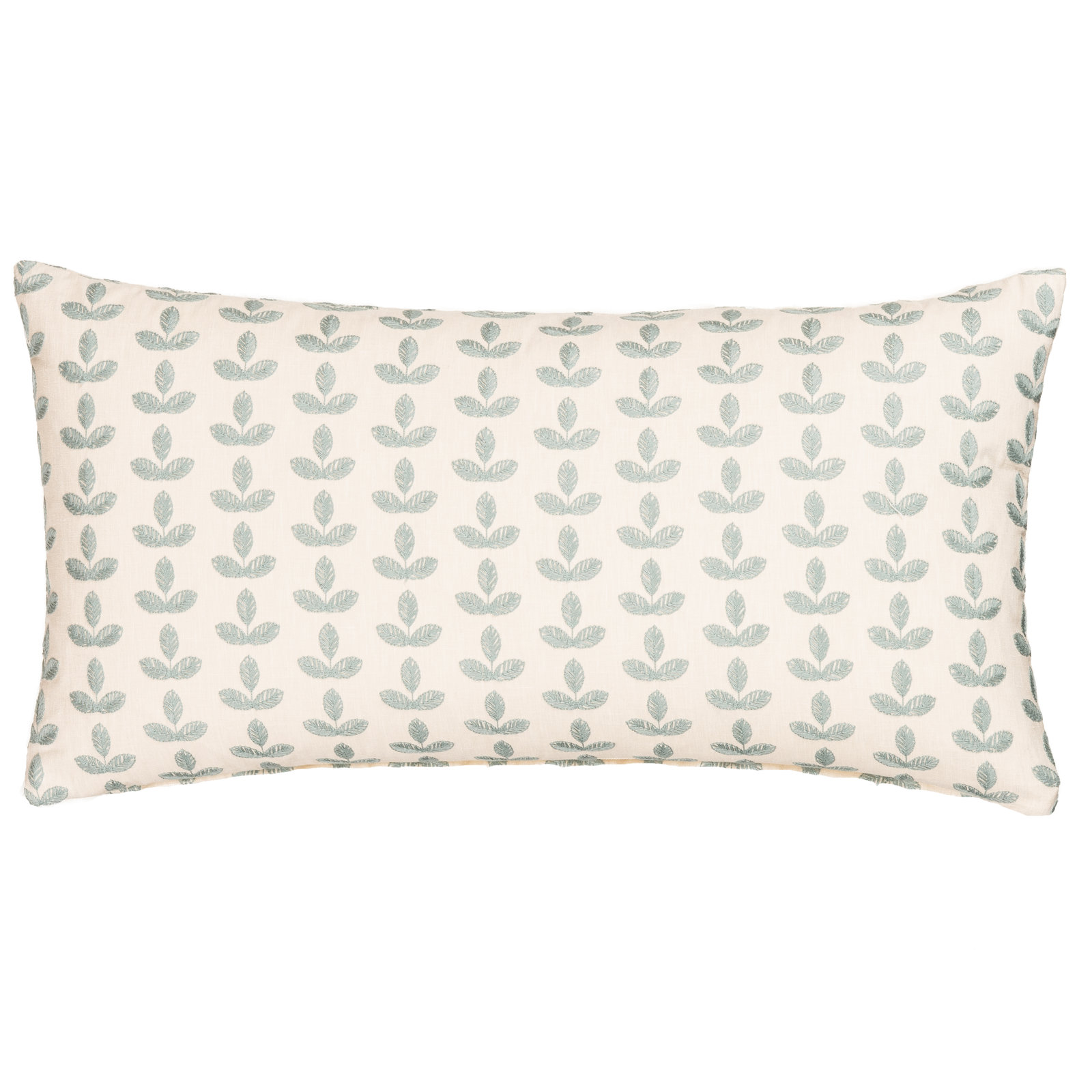 Birch Lane Trillium Throw Pillow Lumbar, Sky Blue Floral, Polyester