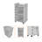 Savannah 6-Bottle 3-Shelf Bar Cart-996671603