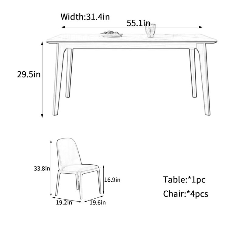 Haber, 29.5"H x 55.1"L x 31.4"W