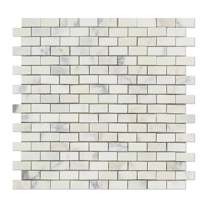 Carreau de mosaïque en marbre et brique