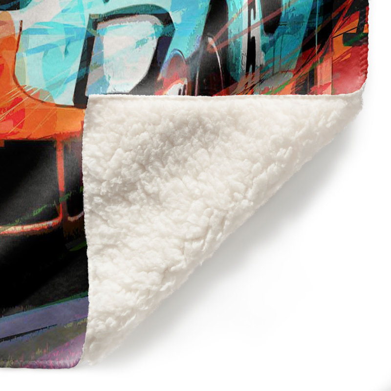  Couverture douce en sherpa, 68 po x 80 po