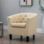 Camerino Faux Leather Barrel Chair-750363308