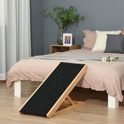 Rampe surélevée pour chiens, chats, lapins, réglable en hauteur et pliable