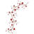 Red Glitter Hearts Garland