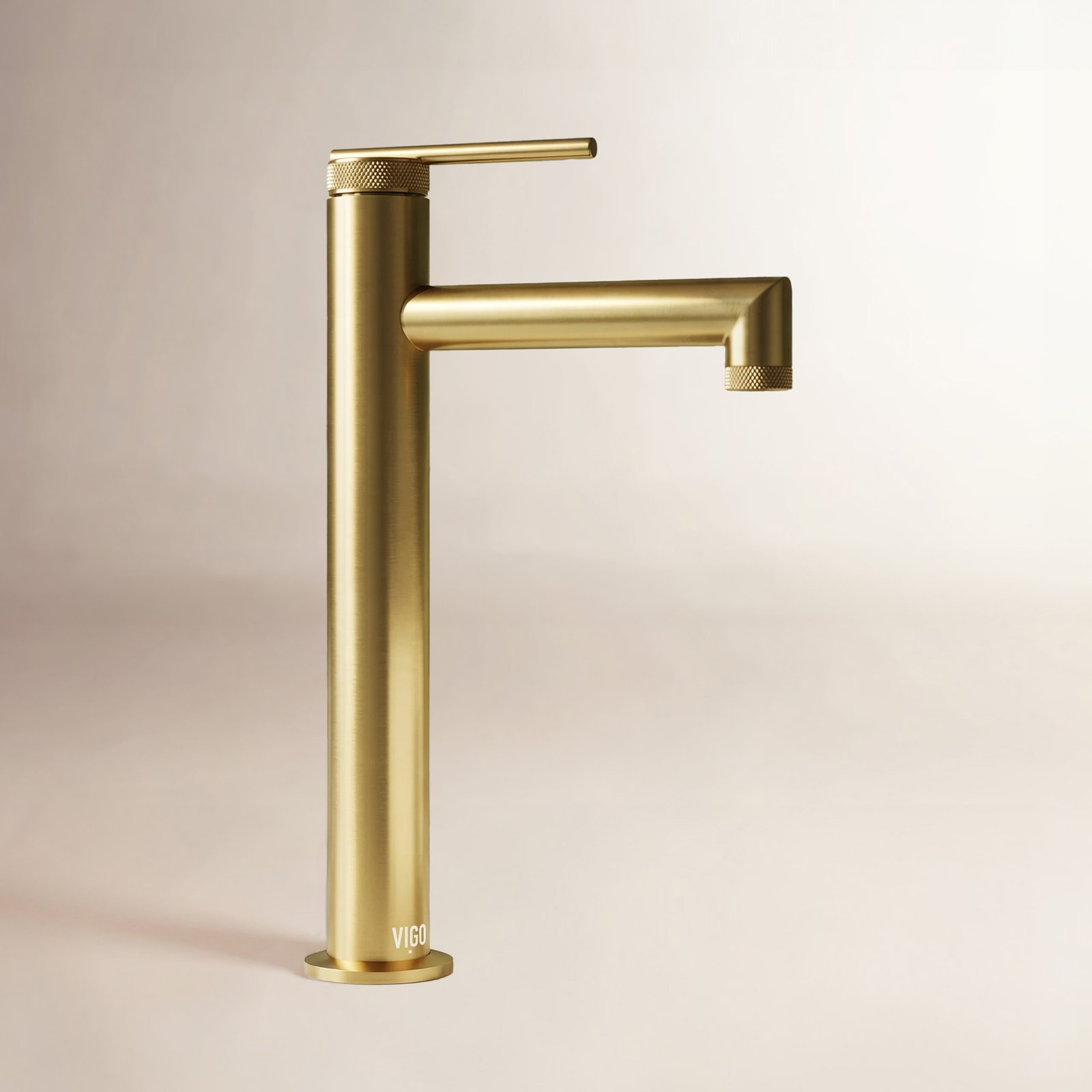 Sterling Vessel Bathroom Faucet, Matte Brushed Gold