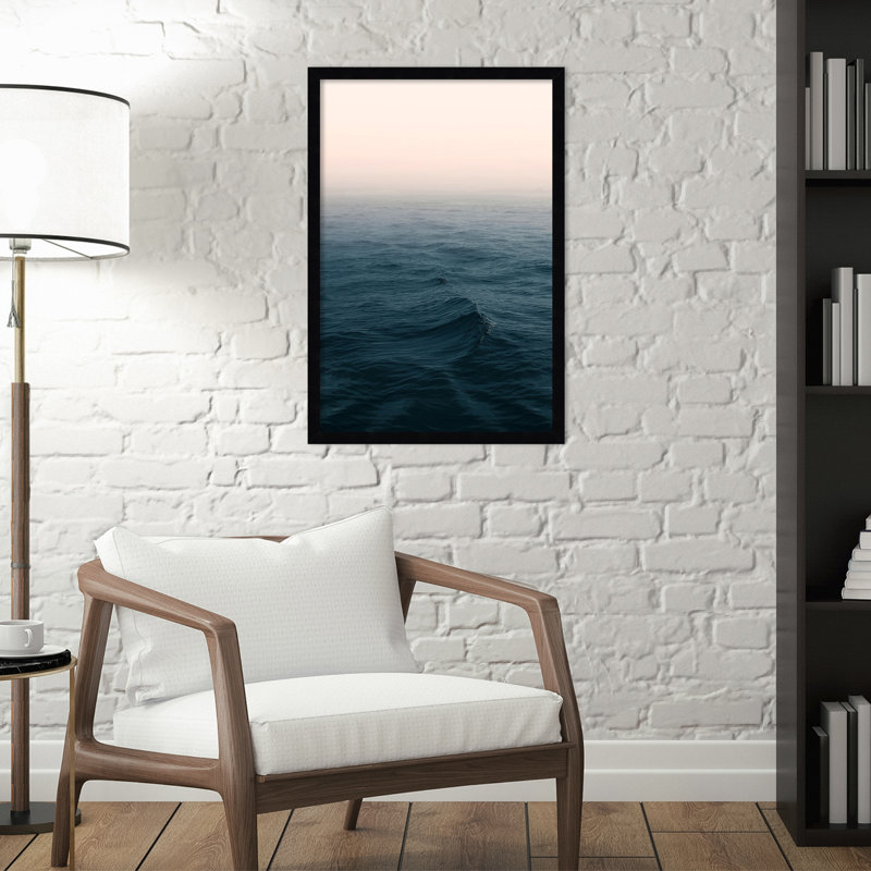 Ocean by Ian Winstanley, 17" W x 25" H, Black