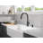 Trinsic Touchless Kitchen Faucet with Touch Technology, Matte Black Kitchen Sink Faucet with Pull Down Sprayer, Single Hole, Matte Black-95125882