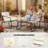 Patio 4-Piece Metal Sling Conversation Set With White Cushions-607146758