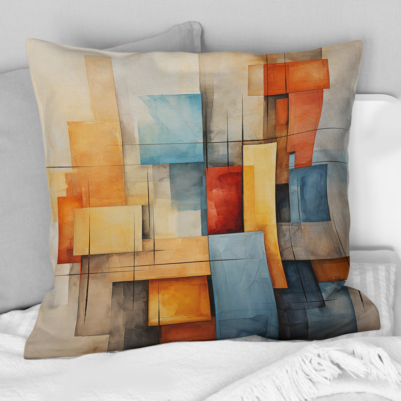 Coussin Cubism Fragmented Perspectives III - Cubism