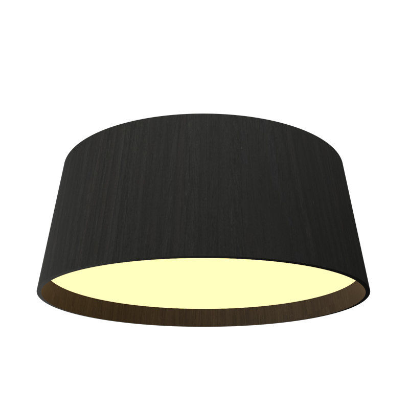 Plafonnier encastré 1 lumière DEL Cônico, H 9,75 po x l 24,18 po x P 24,18 po, Gris anthracite