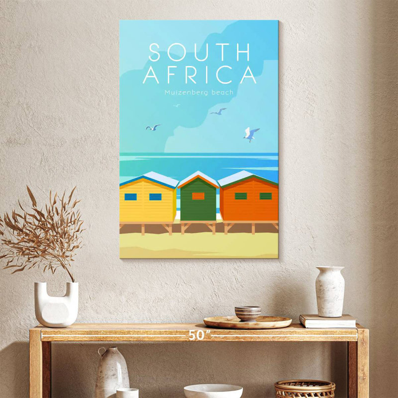 Aime Muizenberg Beach Poster, 39" H x 26" W