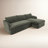 Alameda 109" W Velvet L-Shaped Sectional-1904097380-1904097379