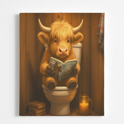 Let That Shit Go Canvas Wall Art Decor by DC- Framed Wall Art Prints | Canvas Pictures for Living, Bedroom, Office- Bathroom Wall Canvas Aesthetic Home Decor Photo Poster- Made in USA | 12x16